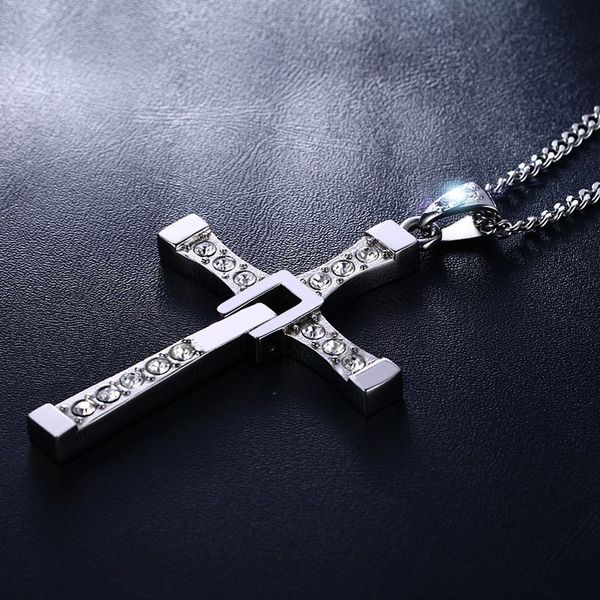 stainless steel cross necklaces pendants fashion movie jewelry the fast and the furious toretto men cz necklace pn-313, Silver
stainless steel cross necklaces pendants fashion movie jewelry the fast and the furious toretto men cz necklace pn-313, Silver
