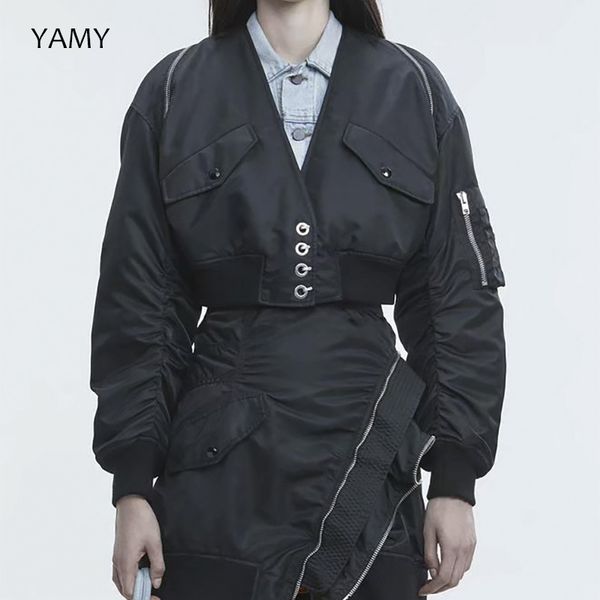 winter womens bomber jacket long sleeved basic zipper jackets coats fashion fall short jacket outwear streetwear, Black;brown
winter womens bomber jacket long sleeved basic zipper jackets coats fashion fall short jacket outwear streetwear, Black;brown