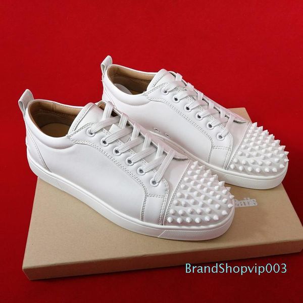 2020 new designer sneakers red bottom low cut spikes flats shoe for men women leather sneakers casual shoe with dust bag size 38-46 ck001 02, Black
2020 new designer sneakers red bottom low cut spikes flats shoe for men women leather sneakers casual shoe with dust bag size 38-46 ck001 02, Black