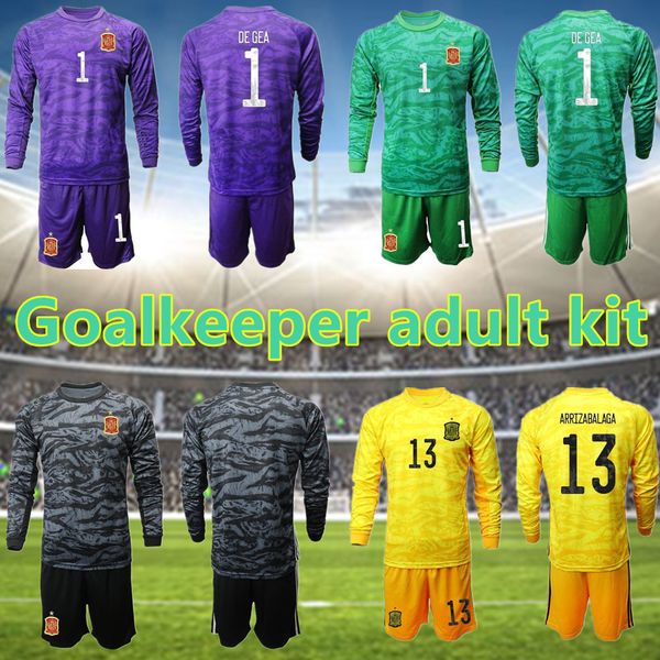 2020 men de gea spain kit goalkeeper long sleeve soccer jersey 1 iker casillas 23 pepe reina 13 arrizabalaga football shirt kits, Black
2020 men de gea spain kit goalkeeper long sleeve soccer jersey 1 iker casillas 23 pepe reina 13 arrizabalaga football shirt kits, Black