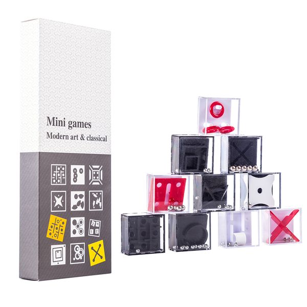 10pcs balance maze game puzzle boxe with steel ball brain teaser educational gift decompression toy for kids adults- color radom
10pcs balance maze game puzzle boxe with steel ball brain teaser educational gift decompression toy for kids adults- color radom