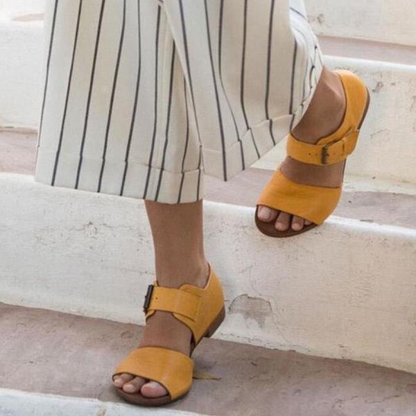 women sandals fashion roman belt buckle round toe shoes flat bottom large size summer ladies sandals flat shoes #40, Black
women sandals fashion roman belt buckle round toe shoes flat bottom large size summer ladies sandals flat shoes #40, Black