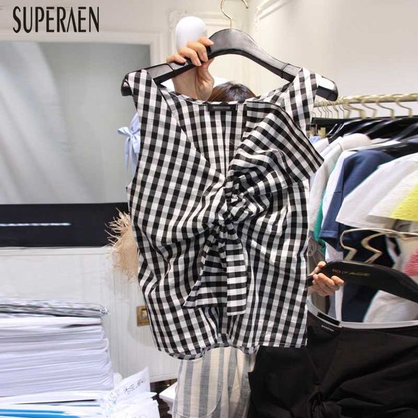 superaen sleeveless shirt women's summer 2020 new korean-style wild ladies blouses and v-neck plaid women clothing, White
superaen sleeveless shirt women's summer 2020 new korean-style wild ladies blouses and v-neck plaid women clothing, White