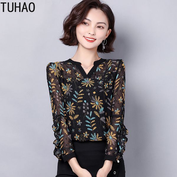 tuhao elegant office lady chiffon blouse woman summer spring 2020 fashion women's shirt floral print shirt blusas plus size wm97, White
tuhao elegant office lady chiffon blouse woman summer spring 2020 fashion women's shirt floral print shirt blusas plus size wm97, White