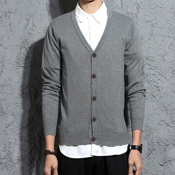 men autumn sweater 2019 new fashion v-neck slim cardigan long sleeve cotton sweater thin coat plus size, White;black
men autumn sweater 2019 new fashion v-neck slim cardigan long sleeve cotton sweater thin coat plus size, White;black