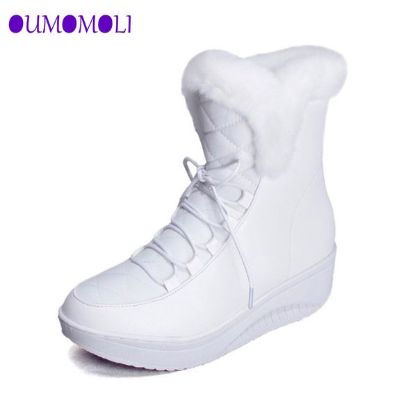 2019 shoes woman new winter snow boots thick fur inside platform wedges heel women ankle boots female shoe j298, Black
2019 shoes woman new winter snow boots thick fur inside platform wedges heel women ankle boots female shoe j298, Black