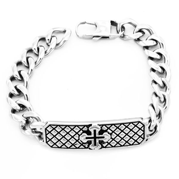 fanssteel stainless steel punk vintage men womens jewelry cross biker bracelet fsb00w17, Black
fanssteel stainless steel punk vintage men womens jewelry cross biker bracelet fsb00w17, Black