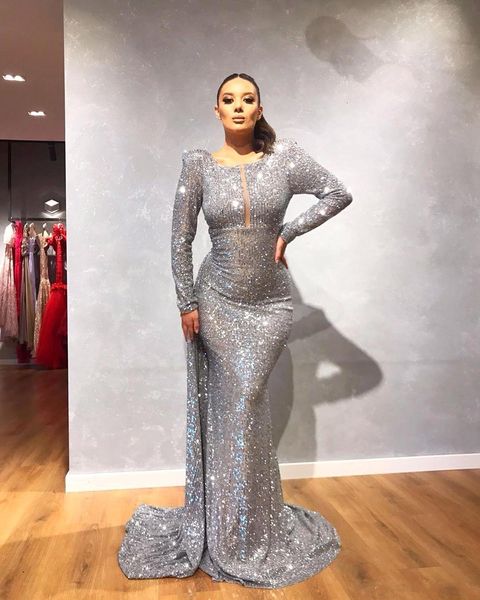 modest long sleeve mermaid evening dresses long sleeve silver sequins prom party dresses vestido de noche robe de soriee bc2851, Black;red
modest long sleeve mermaid evening dresses long sleeve silver sequins prom party dresses vestido de noche robe de soriee bc2851, Black;red