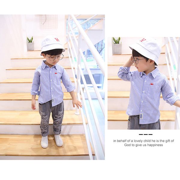 new kids boys casual cotton shirts long sleeve striped printed tees shirts casual blouse, White;black
new kids boys casual cotton shirts long sleeve striped printed tees shirts casual blouse, White;black