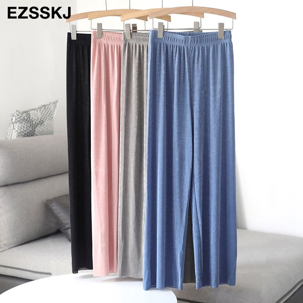 2020 summer long legs ice silk drape wide-leg pants women female high waist mopping pants straight shaking thin, Black;white
2020 summer long legs ice silk drape wide-leg pants women female high waist mopping pants straight shaking thin, Black;white