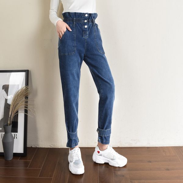 loose high waist jeans female bud in the spring and autumn 2019 han edition show thin blue students haroun pants hm9828
loose high waist jeans female bud in the spring and autumn 2019 han edition show thin blue students haroun pants hm9828