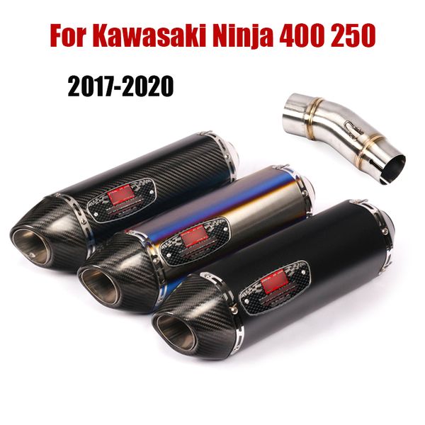 modified exhaust tips 51mm muffler pipe connecting tube escape middle link pipe slip on for ninja400 ninja250 2017-2020
modified exhaust tips 51mm muffler pipe connecting tube escape middle link pipe slip on for ninja400 ninja250 2017-2020