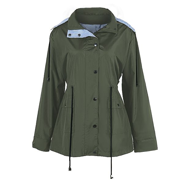 women's trench coats pinchn casual hooded windbreaker waist-resistant waterproof clothing solid color green black blue spring autumn li, Tan;black
women's trench coats pinchn casual hooded windbreaker waist-resistant waterproof clothing solid color green black blue spring autumn li, Tan;black