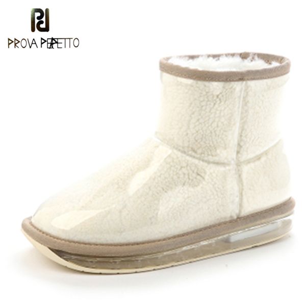 prova perfetto wool waterproof film snow boots women winter keep warm plush in air cushion botki damskie fashion ankle boots, Black
prova perfetto wool waterproof film snow boots women winter keep warm plush in air cushion botki damskie fashion ankle boots, Black