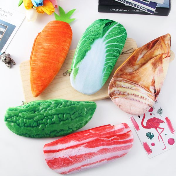 creative personality students 3 d simulation ingredients vegetable plush pencil case large pencil case student stationery
creative personality students 3 d simulation ingredients vegetable plush pencil case large pencil case student stationery