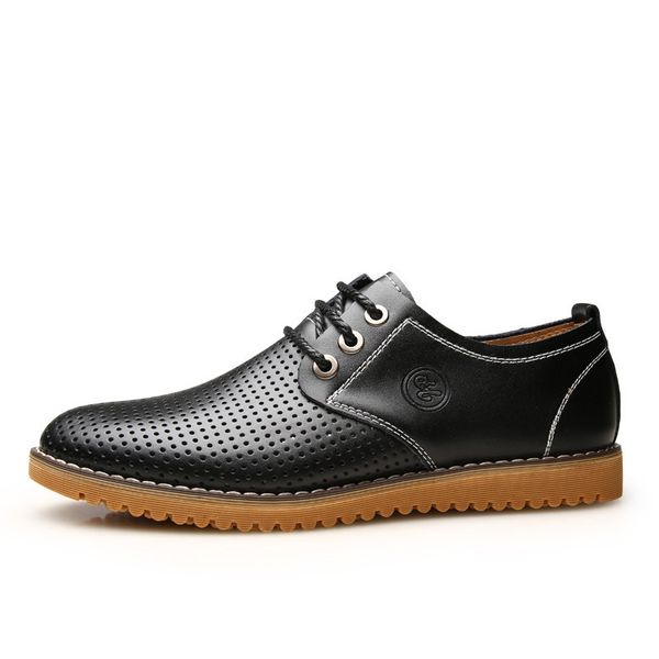 2019 classic men's genuine leather shoes men oxford dress business shoes casual summer hole breathable zapatos de hombre, Black
2019 classic men's genuine leather shoes men oxford dress business shoes casual summer hole breathable zapatos de hombre, Black