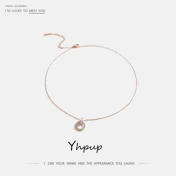 yhpup rose gold zirconia round pendant necklace exquisite minimalist shining collares accesorios mujer women girl christmas gift, Silver
yhpup rose gold zirconia round pendant necklace exquisite minimalist shining collares accesorios mujer women girl christmas gift, Silver