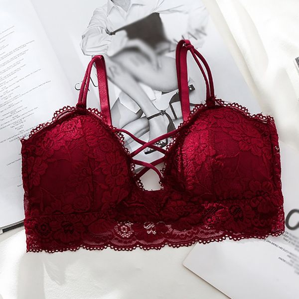 4colors fashion comfortable wire sling bra chic breathable seamless beauty blackless bra women solid color underwear, Red;black
4colors fashion comfortable wire sling bra chic breathable seamless beauty blackless bra women solid color underwear, Red;black