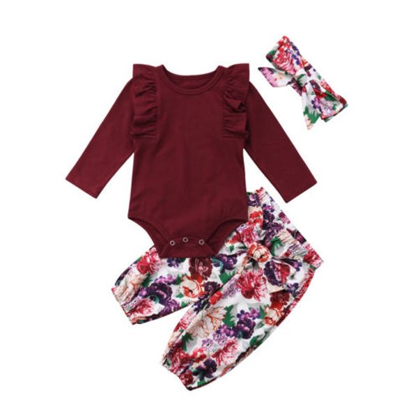 pudcoco 0-18m 3pcs newborn baby girls 2018 red solid romper floral pants headband outfits autumn set clothes, White
pudcoco 0-18m 3pcs newborn baby girls 2018 red solid romper floral pants headband outfits autumn set clothes, White