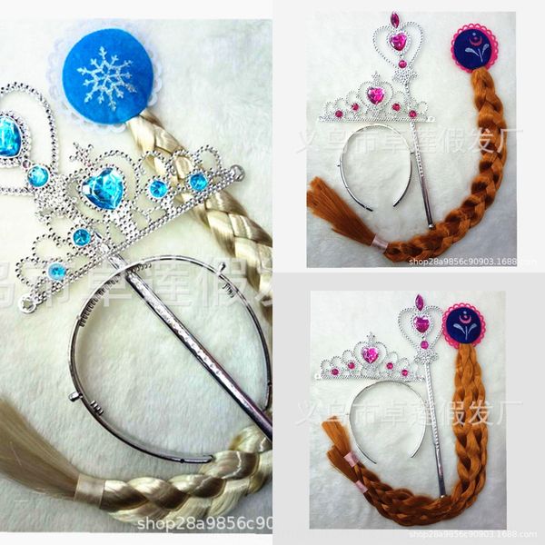 frozen printed magic wig gloves gloves princess children's crown magic wand wig braid three-piece set, Slivery;white
frozen printed magic wig gloves gloves princess children's crown magic wand wig braid three-piece set, Slivery;white