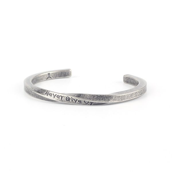 titanium steel letter spiral open bangle stackable bracelets gifts for men women jewelry( never give up), Black
titanium steel letter spiral open bangle stackable bracelets gifts for men women jewelry( never give up), Black