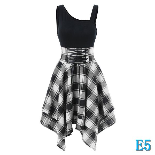 womens designer dresses summer casual panelled plaid dress women skirts rocky girl clothes size s-2xl 4 styles.e5, Black;gray
womens designer dresses summer casual panelled plaid dress women skirts rocky girl clothes size s-2xl 4 styles.e5, Black;gray