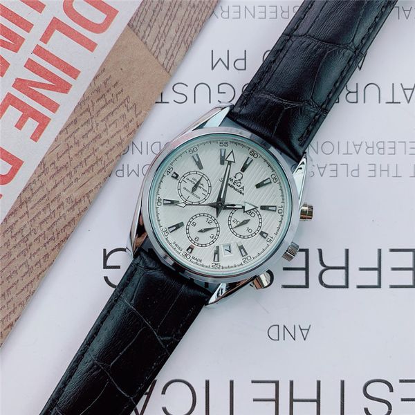 brand mens watch all small dials work water resistand daydate luxury leather straps quartz designer watch for men lu, Slivery;brown
brand mens watch all small dials work water resistand daydate luxury leather straps quartz designer watch for men lu, Slivery;brown