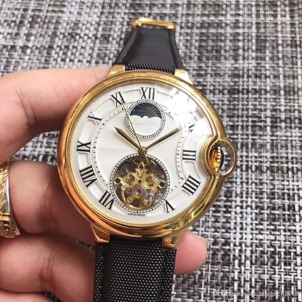 2020 new sale ballon mens watch automatic movement 316 delicate steel case tourbillon white face watch men wristwatch, Slivery;brown
2020 new sale ballon mens watch automatic movement 316 delicate steel case tourbillon white face watch men wristwatch, Slivery;brown