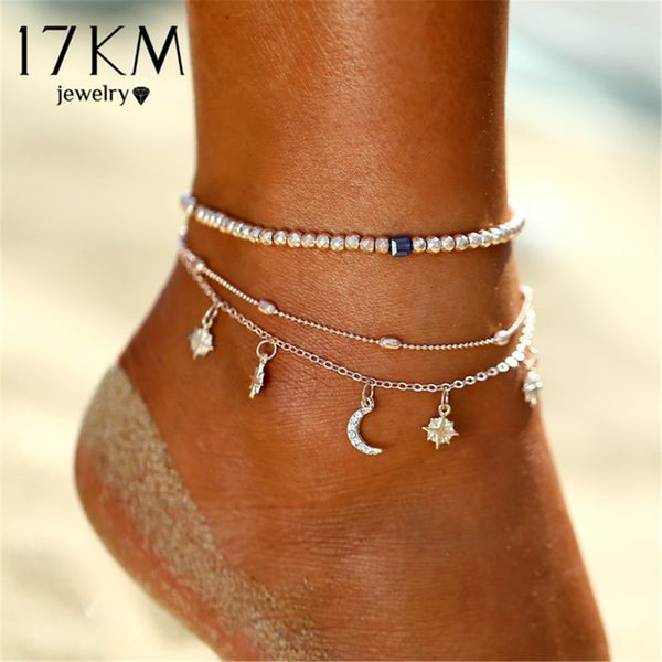 17km bohemian star moon beads anklets for women 2018 vintage multi layer anklet bracelet charm beach jewelry wholesale, Red;blue
17km bohemian star moon beads anklets for women 2018 vintage multi layer anklet bracelet charm beach jewelry wholesale, Red;blue