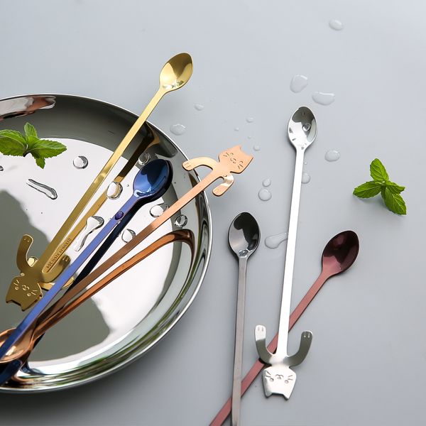 cute cat stainless steel spoon long handle ice cream coffee spoons teaspoon mini golden dessert cake stirring scoop tableware
cute cat stainless steel spoon long handle ice cream coffee spoons teaspoon mini golden dessert cake stirring scoop tableware