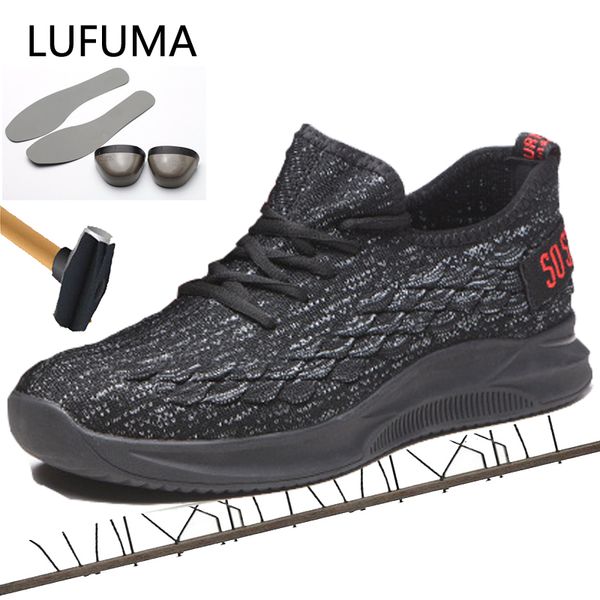 2019 new arrival mens fashion steel toe covers work safety shoes anti-puncture non-slip sneakers outdoors security boots protect, Black
2019 new arrival mens fashion steel toe covers work safety shoes anti-puncture non-slip sneakers outdoors security boots protect, Black
