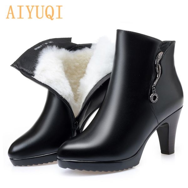 women boots high heels 2019 new winter boots women stiletto thick wool warm fashion banquet ladies' booties, Black
women boots high heels 2019 new winter boots women stiletto thick wool warm fashion banquet ladies' booties, Black