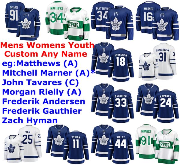 Toronto Maple Leafs Jerseys Womens Jason Spezza Jersey Tyson Barrie Dmytro Timashov Cody Ceci Travis Dermott Hockey Jerseys Custom Stitched