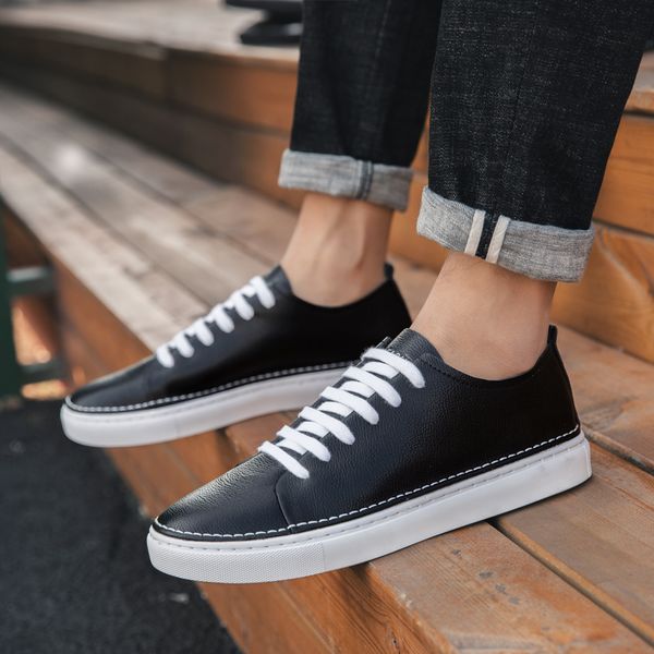 fashion men casual shoes outdoor men flats lace-up male oxfords breathable flats tennis leather shoes zapatillas hombre, Black
fashion men casual shoes outdoor men flats lace-up male oxfords breathable flats tennis leather shoes zapatillas hombre, Black