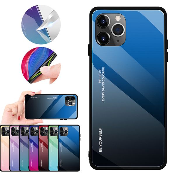 new arrival phone case designer for iphone 11pro 11 11promax fashion gradient tempered glass case for iphone xr xsmax x/xs with 13 colors
new arrival phone case designer for iphone 11pro 11 11promax fashion gradient tempered glass case for iphone xr xsmax x/xs with 13 colors