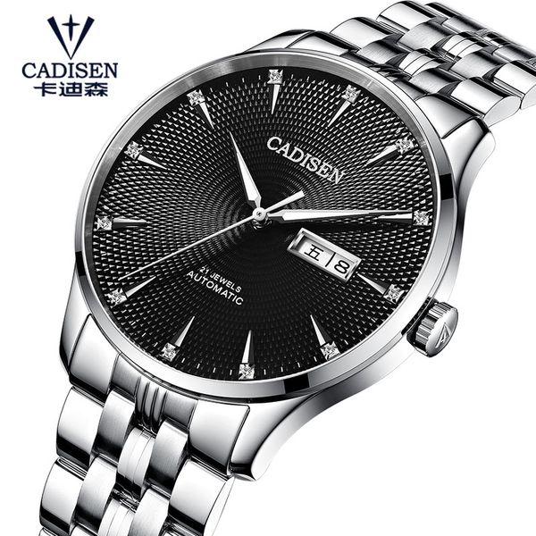 cadisen men's watches watch men automatic mechanical wristwatch mens sport business watch relojes hombre 2019, Slivery;brown
cadisen men's watches watch men automatic mechanical wristwatch mens sport business watch relojes hombre 2019, Slivery;brown