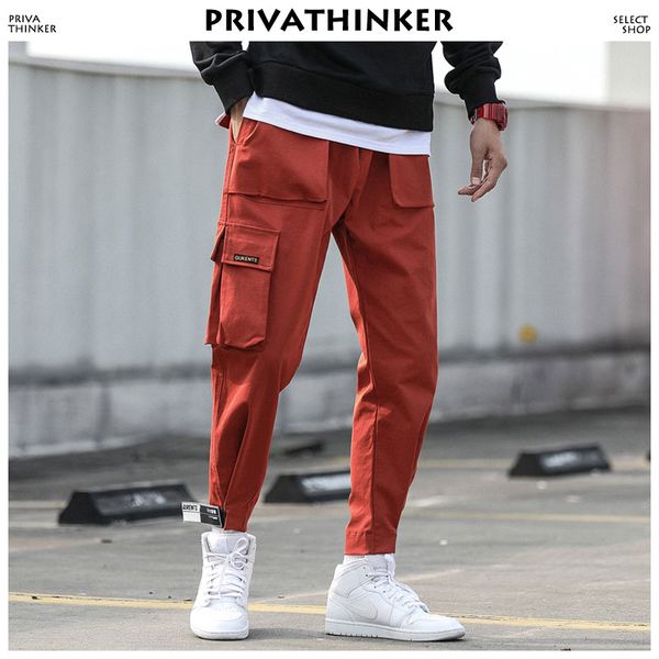 men ankel length cargo pants 2018 mens japanese streetwear trousers male korean fashions pocket hip hop sweatpants, Black
men ankel length cargo pants 2018 mens japanese streetwear trousers male korean fashions pocket hip hop sweatpants, Black