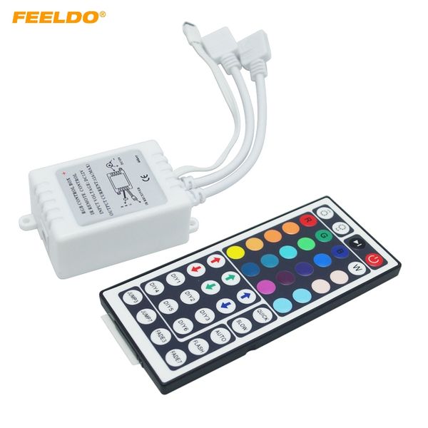 feeldo 44-key ir remote dimmer controller with dual 4pin connector for rgb led strip light #5792
feeldo 44-key ir remote dimmer controller with dual 4pin connector for rgb led strip light #5792