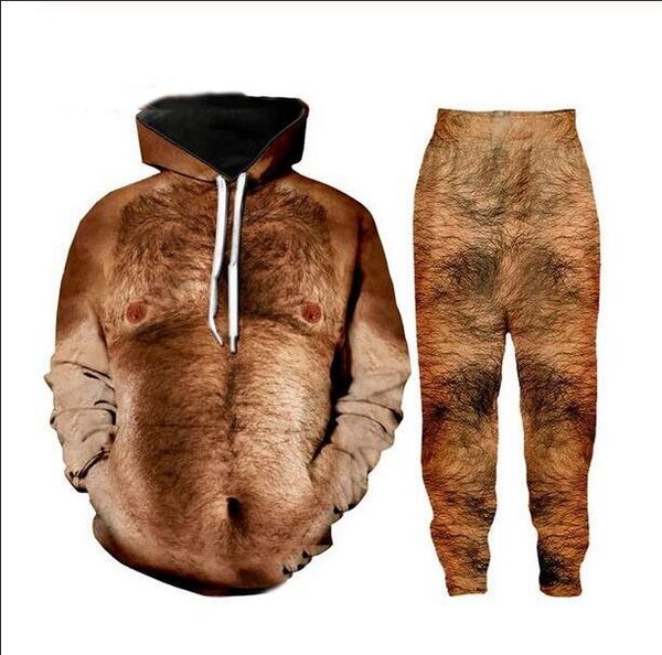 wholesale--new fashion men/womens chest hair muscle sweatshirt joggers funny 3d print hoodies+pants zz042, Gray
wholesale--new fashion men/womens chest hair muscle sweatshirt joggers funny 3d print hoodies+pants zz042, Gray