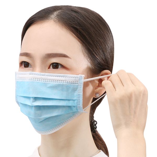 30pc 3 ply disposable protective face mask anti dust droplets spreading blue 
30pc 3 ply disposable protective face mask anti dust droplets spreading blue