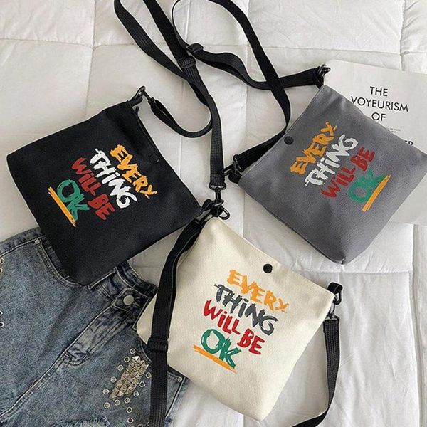banabanma women cute canvas letters printed cross-body single-shoulder bag for shopping campus
banabanma women cute canvas letters printed cross-body single-shoulder bag for shopping campus