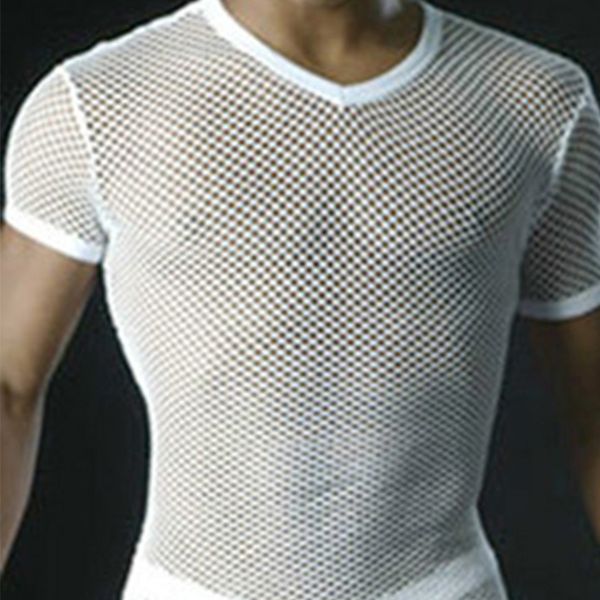 fashion mens transparent mesh tank male thin see through mesh short sleeve breathable transparent tight -fitting vest, White;black
fashion mens transparent mesh tank male thin see through mesh short sleeve breathable transparent tight -fitting vest, White;black