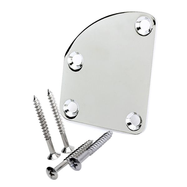 electric guitar neck plate curved cutaway semi round neck joint back mounting plate 4 holes for guitar bass parts replacement - chrome
electric guitar neck plate curved cutaway semi round neck joint back mounting plate 4 holes for guitar bass parts replacement - chrome