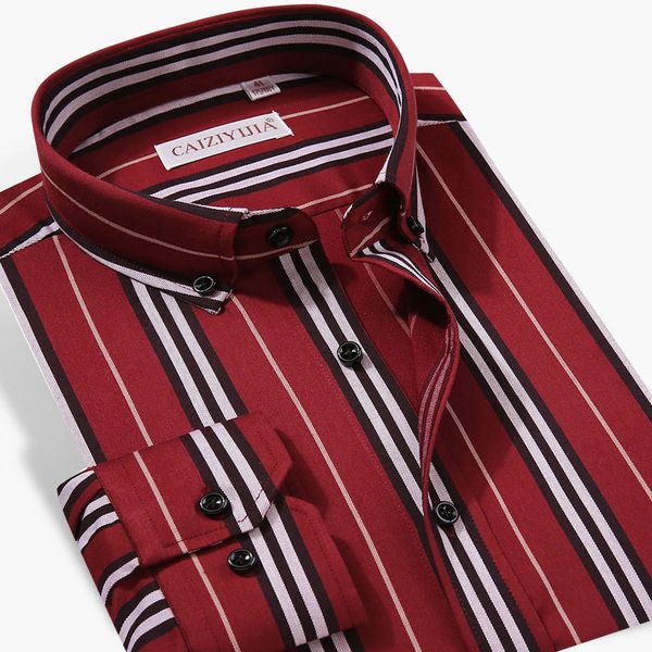easy-care long sleeve men's striped casual shirt button-down collar fashion comfortable business dress shirt, White;black
easy-care long sleeve men's striped casual shirt button-down collar fashion comfortable business dress shirt, White;black