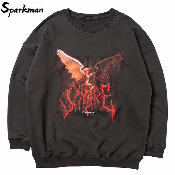 2020 streewear angel devil pullover sweatshirt mens hip hop sweatshirt cotton harajuku oversize pullover hiphop loose hipster, Black
2020 streewear angel devil pullover sweatshirt mens hip hop sweatshirt cotton harajuku oversize pullover hiphop loose hipster, Black