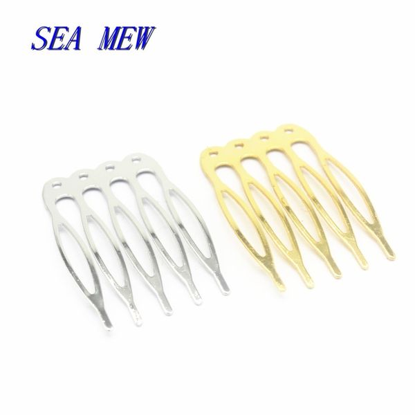 50pcs 40*16mm metal iron hair combs blank base 5 teeth for women hair comb wedding for jewelry making, Golden;white
50pcs 40*16mm metal iron hair combs blank base 5 teeth for women hair comb wedding for jewelry making, Golden;white