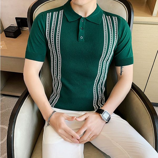 2020 clothing men's knitting in summer short sleeve shirts/male slim fit contrast color leisure shirts s-3xl, White;black
2020 clothing men's knitting in summer short sleeve shirts/male slim fit contrast color leisure shirts s-3xl, White;black