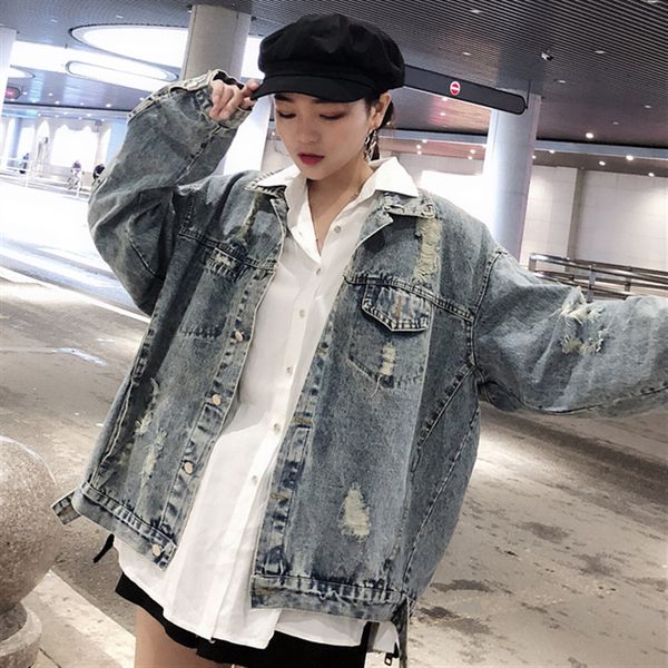 jeans jacket women fashion embroidery single breasted denim jacket casual loose basic coat plus size female vintage outerwear, Black;brown
jeans jacket women fashion embroidery single breasted denim jacket casual loose basic coat plus size female vintage outerwear, Black;brown