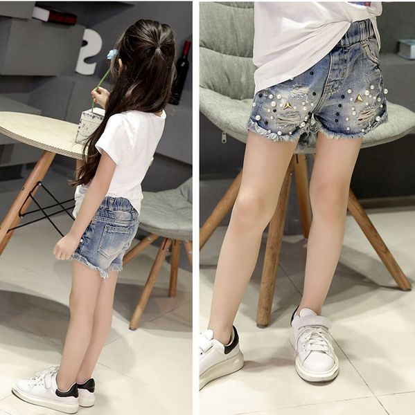 girls pearl jeans 2019 summer selling korean-style children large tong duan ku pants children's leggings, Blue
girls pearl jeans 2019 summer selling korean-style children large tong duan ku pants children's leggings, Blue
