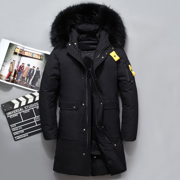 2018 new down parka men winter jacket men's fur collar hooded down coat warm thick long coats male plus size 3xl, Black
2018 new down parka men winter jacket men's fur collar hooded down coat warm thick long coats male plus size 3xl, Black